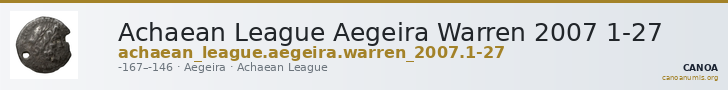 Achaean League Aegeira Warren 2007 1-27 — CANOA