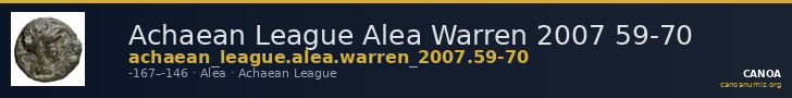 Achaean League Alea Warren 2007 59-70 — CANOA