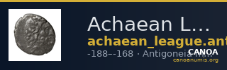 Achaean League Antigoneia Benner 2008 Antigonieia 1-13 — CANOA
