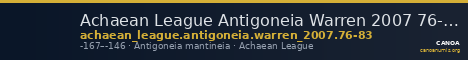 Achaean League Antigoneia Warren 2007 76-83 — CANOA