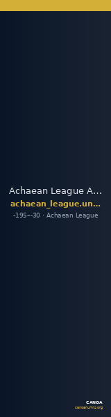 Achaean League Arcadia Benner 2008 Uncertain 1-4 — CANOA