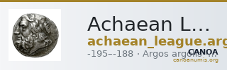 Achaean League Argos Benner 2008 Argos 1-8 — CANOA