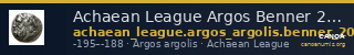 Achaean League Argos Benner 2008 Argos 1-8 — CANOA