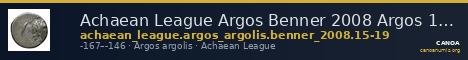 Achaean League Argos Benner 2008 Argos 15-19 — CANOA