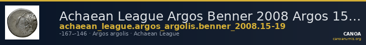 Achaean League Argos Benner 2008 Argos 15-19 — CANOA