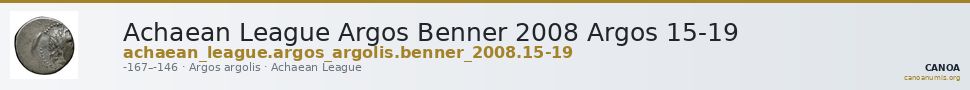 Achaean League Argos Benner 2008 Argos 15-19 — CANOA
