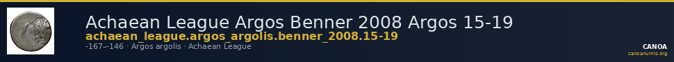 Achaean League Argos Benner 2008 Argos 15-19 — CANOA