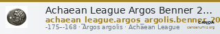 Achaean League Argos Benner 2008 Argos 9-14 — CANOA