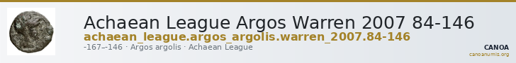 Achaean League Argos Warren 2007 84-146 — CANOA