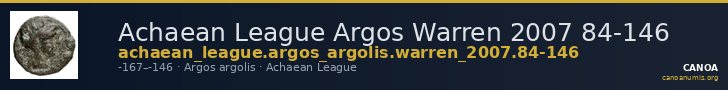 Achaean League Argos Warren 2007 84-146 — CANOA