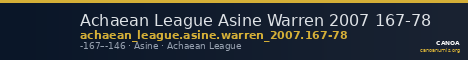 Achaean League Asine Warren 2007 167-78 — CANOA