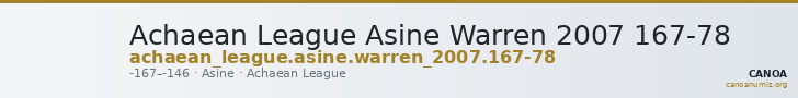 Achaean League Asine Warren 2007 167-78 — CANOA