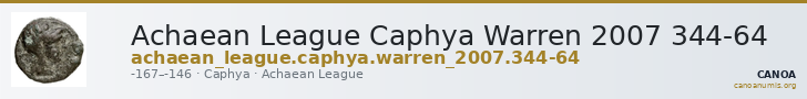 Achaean League Caphya Warren 2007 344-64 — CANOA