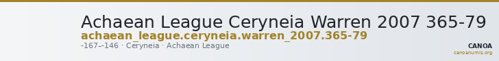 Achaean League Ceryneia Warren 2007 365-79 — CANOA
