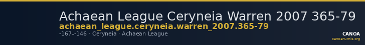 Achaean League Ceryneia Warren 2007 365-79 — CANOA