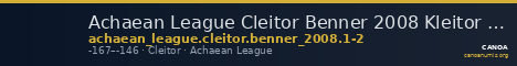 Achaean League Cleitor Benner 2008 Kleitor 1-2 — CANOA