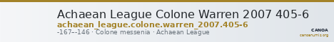 Achaean League Colone Warren 2007 405-6 — CANOA