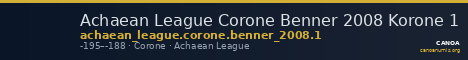 Achaean League Corone Benner 2008 Korone 1 — CANOA