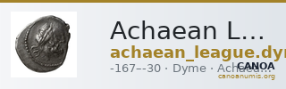 Achaean League Dyme Benner 2008 Dyme 1-17 — CANOA