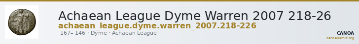 Achaean League Dyme Warren 2007 218-26 — CANOA