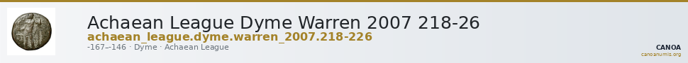 Achaean League Dyme Warren 2007 218-26 — CANOA
