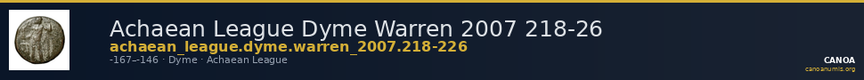 Achaean League Dyme Warren 2007 218-26 — CANOA