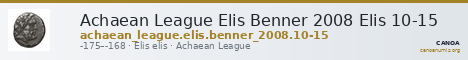 Achaean League Elis Benner 2008 Elis 10-15 — CANOA