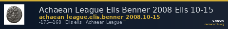 Achaean League Elis Benner 2008 Elis 10-15 — CANOA