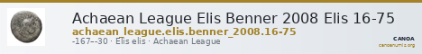 Achaean League Elis Benner 2008 Elis 16-75 — CANOA
