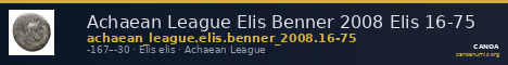 Achaean League Elis Benner 2008 Elis 16-75 — CANOA