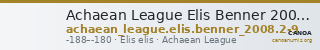 Achaean League Elis Benner 2008 Elis 2-9 — CANOA