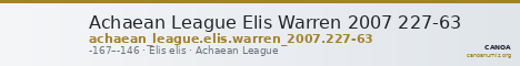 Achaean League Elis Warren 2007 227-63 — CANOA
