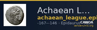 Achaean League Epidaurus Benner 2008 Epidauros 1-2 — CANOA