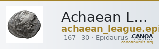 Achaean League Epidaurus Benner 2008 Epidauros 3-20 — CANOA