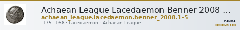 Achaean League Lacedaemon Benner 2008 Sparta 1-5 — CANOA