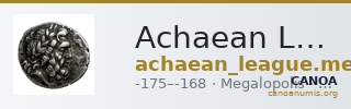 Achaean League Megalopolis Benner 2008 Megalopolis 1-10 — CANOA