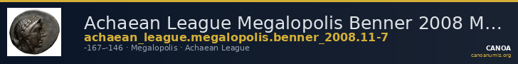 Achaean League Megalopolis Benner 2008 Megalopolis 11-7 — CANOA