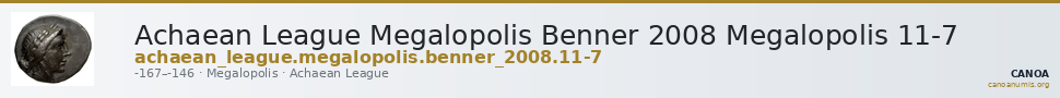 Achaean League Megalopolis Benner 2008 Megalopolis 11-7 — CANOA