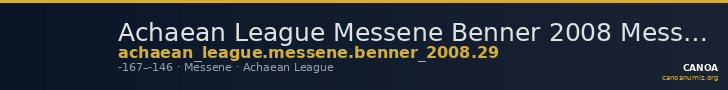 Achaean League Messene Benner 2008 Messene 29 — CANOA
