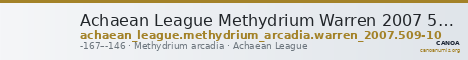 Achaean League Methydrium Warren 2007 509-10 — CANOA