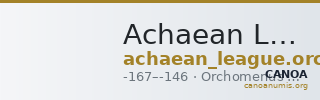 Achaean League Orchomenus Warren 2007 511-5 — CANOA