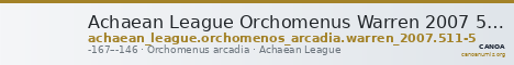 Achaean League Orchomenus Warren 2007 511-5 — CANOA