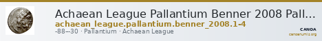 Achaean League Pallantium Benner 2008 Pallantion 1-4 — CANOA