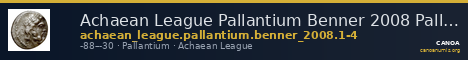 Achaean League Pallantium Benner 2008 Pallantion 1-4 — CANOA