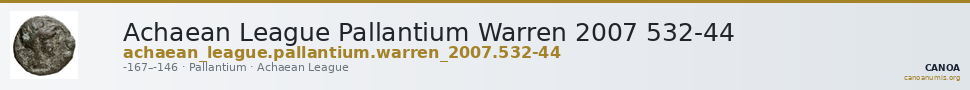 Achaean League Pallantium Warren 2007 532-44 — CANOA