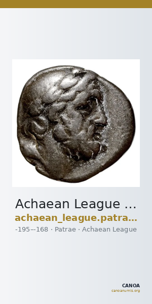 Achaean League Patrae Benner 2008 Patrai 1-24 — CANOA