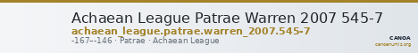 Achaean League Patrae Warren 2007 545-7 — CANOA