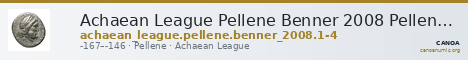 Achaean League Pellene Benner 2008 Pellene 1-4 — CANOA