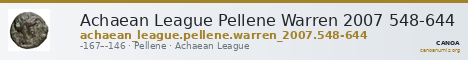 Achaean League Pellene Warren 2007 548-644 — CANOA