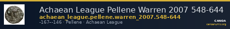 Achaean League Pellene Warren 2007 548-644 — CANOA